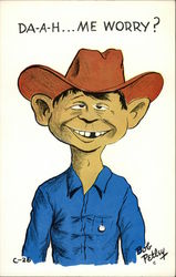 Da-a-h... Me Worry? Postcard