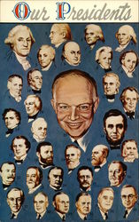 Presidents of the United States Postcard