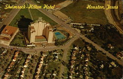 Shamrock-Hilton Hotel Houston, TX Postcard Postcard