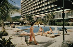 Swimmimg Pool at Elcano Hotel Postcard