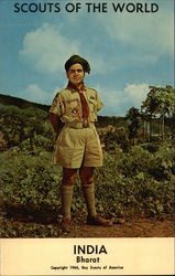 Scouts of the World: India (Bharat) Postcard