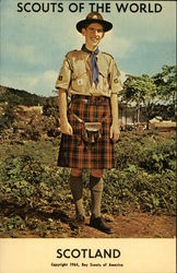 Scouts of the World: Scotland Postcard