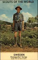 Scouts of the World: Sweden (Konungariket Sverige) Postcard
