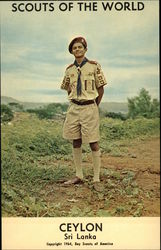 Scouts of the World: Ceylon (Sri Lanka) Postcard
