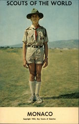 Scouts of the World: Monaco Postcard