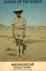 Scouts of the World: Madagascar (Malagasy Republic) Boy Scouts Postcard Postcard