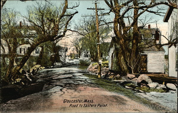 Road to Eastern Point Gloucester Massachusetts