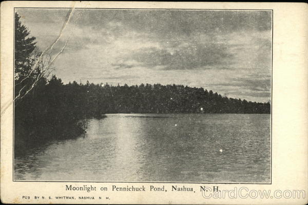 Moonlight on Pennichuck Pond Nashua New Hampshire