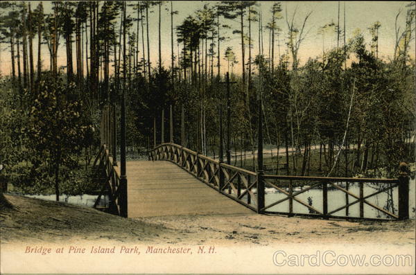 Bridge at Pine Island Park Manchester New Hampshire
