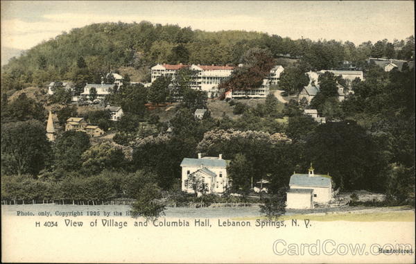 Village and Columbia Hall Lebanon Springs New York