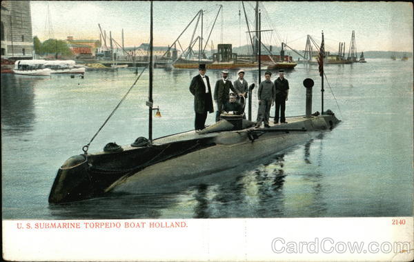 U.S. Submarine Torpedo Boat Holland Navy