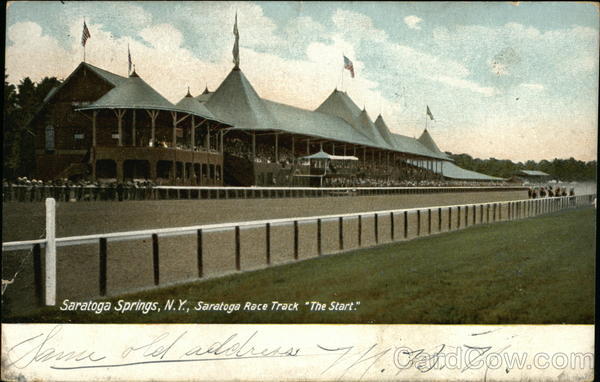 Saratoga Race Track The Start Saratoga Springs New York