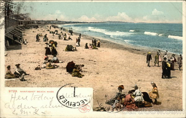 People on the Beach Nantasket Beach Massachusetts