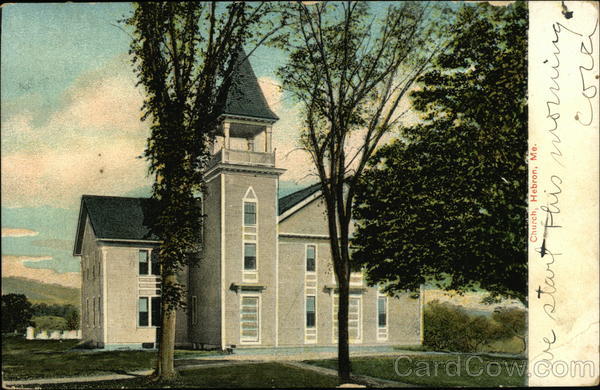 View of Church Hebron Maine