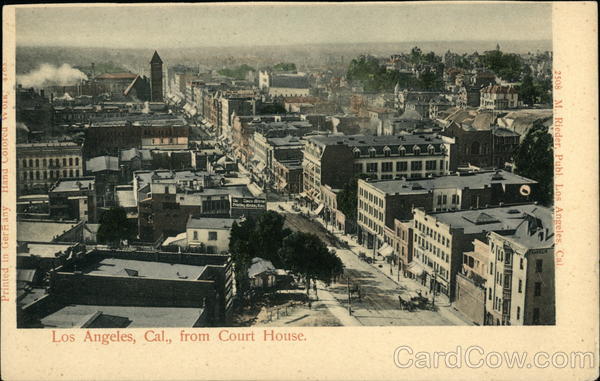 View from Court House Los Angeles California