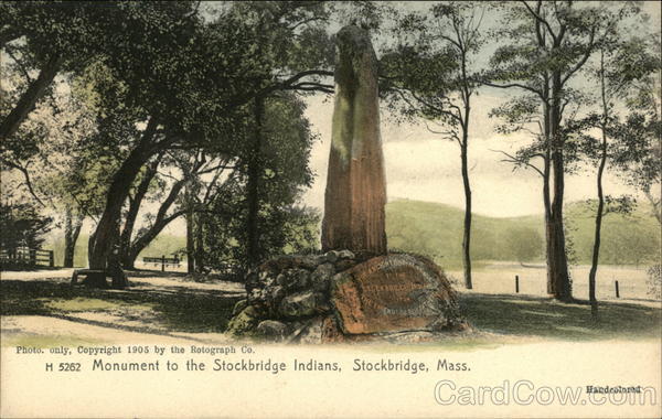 Monument to the Stockbridge Indians Massachusetts