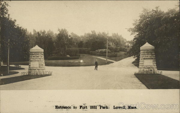 Entrance to Fort Hill Park Lowell Massachusetts