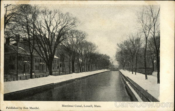 Merrimac Canal Lowell Massachusetts