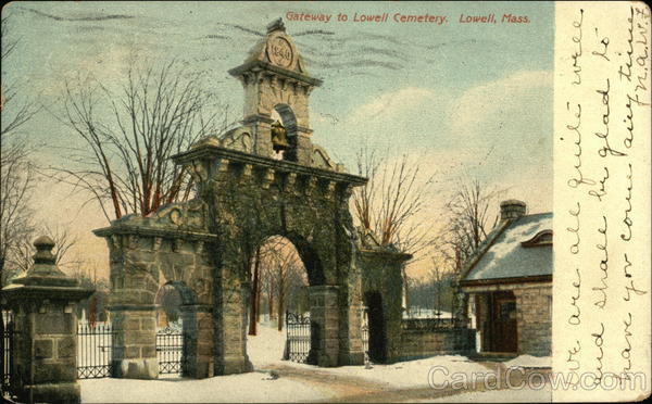Gateway to Lowell Cemetery Massachusetts