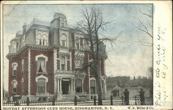 Monday Afternoon Club House Binghamton New York