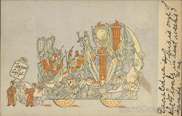 Throne of Egypt Parade Float Binghamton New York