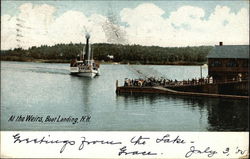 At the Weirs Boat Landing Postcard