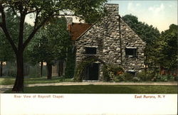 Rear View of Roycroft Chapel Postcard