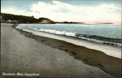 Singing Beach Manchester, MA Postcard Postcard