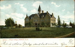 Fargo College North Dakota Postcard Postcard