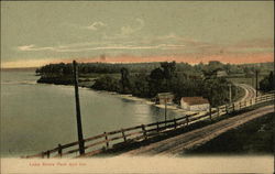 Lake Shore Park and Inn Gilford, NH Postcard Postcard