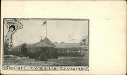 The Cafe, Canobie Lake Park Salem, NH Postcard Postcard