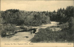 Among the New England Hills Postcard