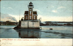 Hudson and Athens Lighthouse on the Hudson Postcard