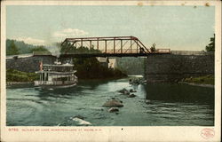 Outlet of Lake Winnipesaukee Postcard