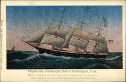 Clipper Ship Dreadnought Boats, Ships Postcard Postcard