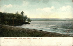 Lake Winnisquam (from Bay View) Laconia, NH Postcard Postcard