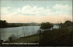 Merrimac River between Goff's and Manchester Postcard