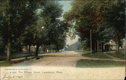 The Village Street Lanesboro, MA Postcard Postcard