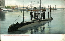 U.S. Submarine Torpedo Boat "Holland" Postcard