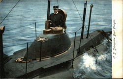 U.S. Submarine Boat Plunger Postcard