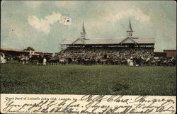 Louisville Jockey Club - Grandstand Kentucky Postcard Postcard