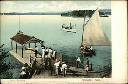 Point Breeze Webster, MA Postcard Postcard