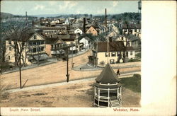 South Main Street Webster, MA Postcard Postcard