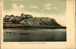 Great Head Winthrop Beach, MA Postcard Postcard