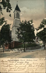 Swedish Baptist Church, Mulberry Street Worcester, MA Postcard Postcard