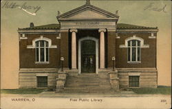 Free Public Library Postcard
