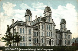 Syracuse University, Hall of Languages Postcard