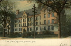 Newton High School Newtonville, MA Postcard Postcard