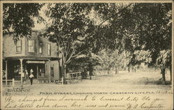 Park Street, Looking North Crescent City, FL Postcard Postcard