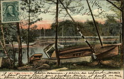 Lake Grove Auburn, ME Postcard Postcard